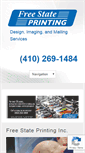 Mobile Screenshot of freestateprinting.com